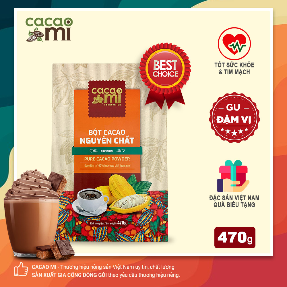 mochanstore.com Bot Cacao 100 Nguyen Chat Dam Vi Cacaomi Premium 470g 1
