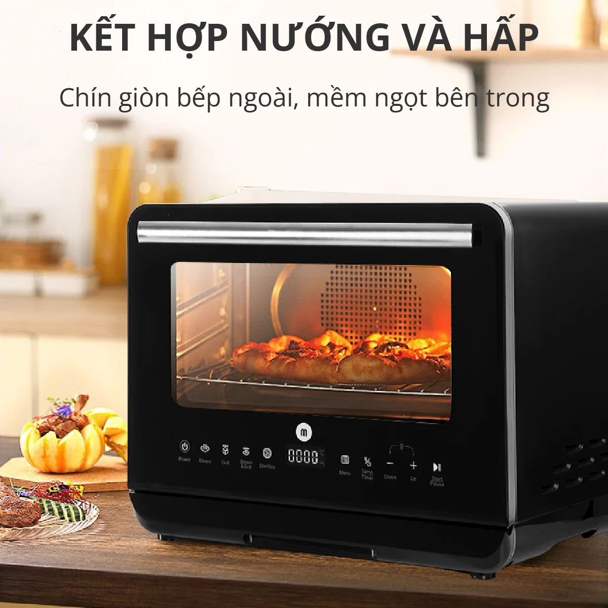 mochanstore.com Noi Chien khong dau Hoi Nuoc Mishio MK318 20l menu 50 chuc nang