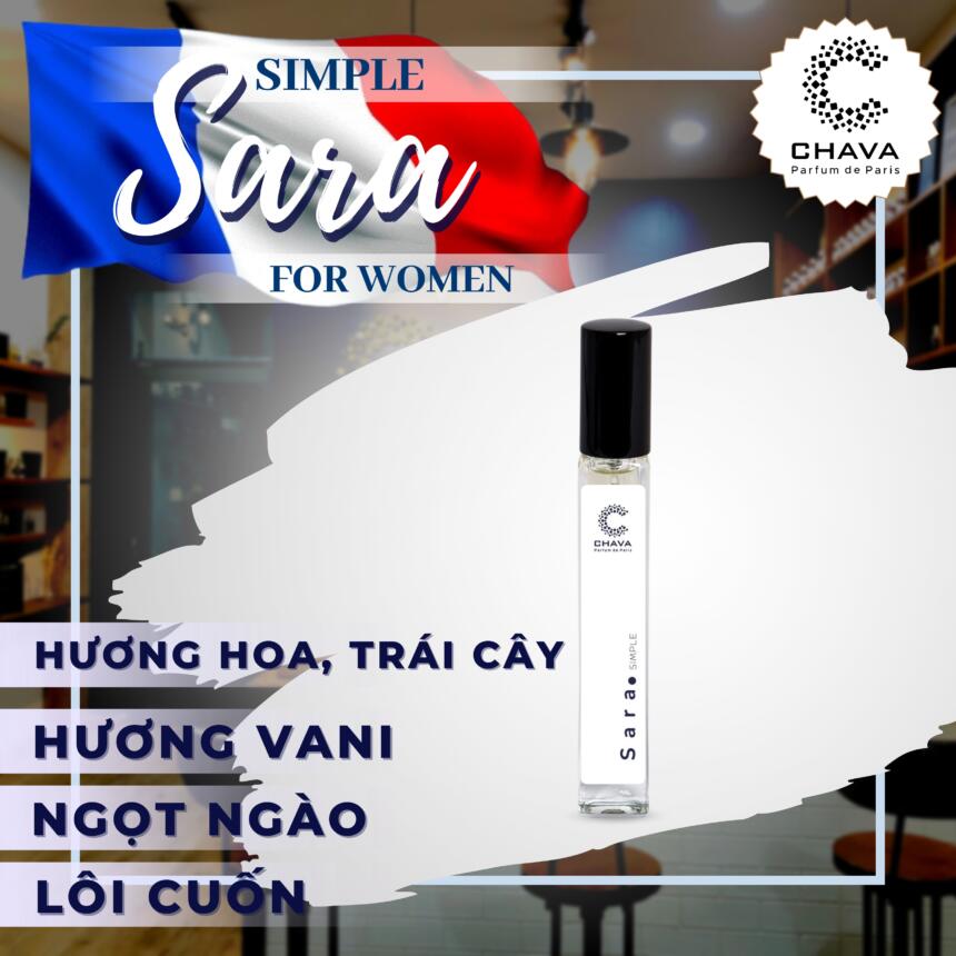NƯỚC HOA NỮ MINI SIMPLE SARA 10ML PHONG CÁCH XỊT - CHAVA - Ảnh 7