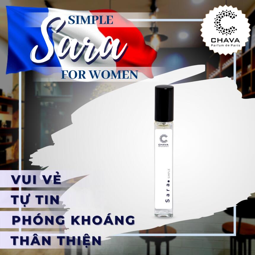 NƯỚC HOA NỮ MINI SIMPLE SARA 10ML PHONG CÁCH XỊT - CHAVA - Ảnh 8
