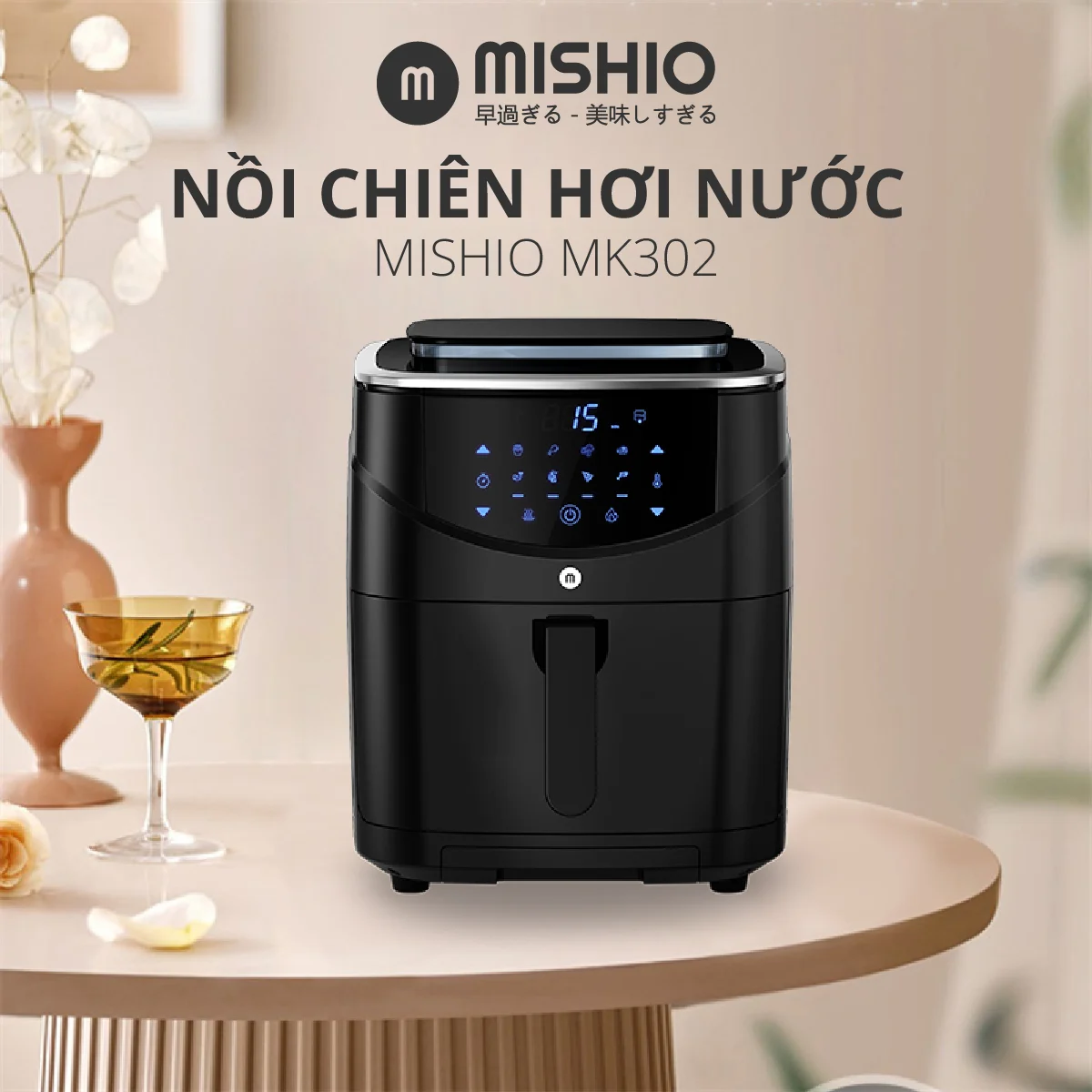 mochanstore.com Noi Chien Khong Dau Hoi Nuoc 10L 7L Mishio MK302