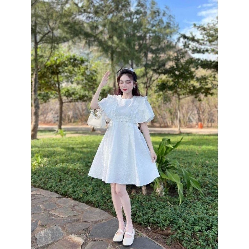 HOT 2020] Váy đầm trắng dự tiệc dáng xòe cao cấp, thiết kế 2 dây cúp ngực  quyến rũ | Lazada.vn